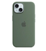 Силиконовый чехол с поддержкой MagSafe Apple Silicone Case для iPhone 15 черный