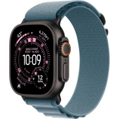 Apple Watch Ultra 3 2025 49mm Black Titanium Case with Light Blue Alpine Loop (S)