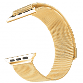 Браслет сетчатый миланский Milanese для Apple Watch 2 / 1 (38мм) Золото