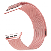 Браслет сетчатый миланский Milanese для Apple Watch 2 / 1 (38мм) Розовое золото