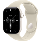 Смарт-часы Apple Watch Series 12 (GPS+Cellular) 46mm Pearl White Ceramic Case with Sand Sport Band (Белый)