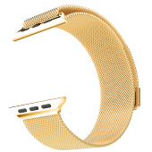 Браслет сетчатый миланский Milanese для Apple Watch 2 / 1 (42мм) Золото
