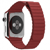 Ремешок кожаный для Apple Watch 2 / 1 (38мм) Красный