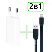 Зарядное устройство 2в1 для iPhone