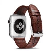 Ремешок кожаный iCarer Genuine Leather для Apple Watch 2 / 1 (42mm) Темно-Коричневый