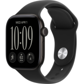Смарт-часы Apple Watch Series 12 (GPS) 42mm Black Aluminum Case with Black Sport Band (Черный)