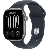 Смарт-часы Apple Watch Series 12 (GPS) 42mm Space Gray Aluminum Case with Navy Blue Sport Band (Серый космос)