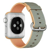 Ремешок нейлоновый Special Nylon для Apple Watch 2 / 1 (38мм) Золотистый/Кобальт
