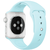Ремешок силиконовый Special Case для Apple Watch 2 / 1 (42мм) Светло Голубой S/M/L