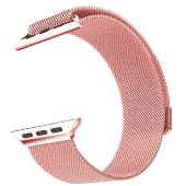 Браслет сетчатый миланский Milanese для Apple Watch 2 / 1 (42мм) Розовое золото