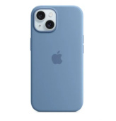 Чехол Silicone Case для iPhone 15 Pro Max голубой