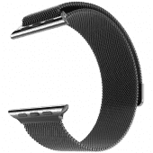 Браслет сетчатый миланский Milanese для Apple Watch 2 / 1 (42мм) Черный