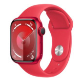 Apple Watch Series 9, 41 мм, корпус из алюминия цвета (PRODUCT)RED, спортивный ремешок цвета (PRODUCT)RED, размер S/M