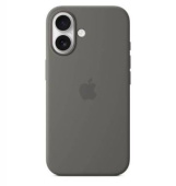 Чехол Apple Silicone Case с MagSafe для iPhone 16, серый