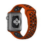 Ремешок спортивный Dot Style для Apple Watch 42mm Красно-Черный