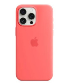 Силиконовый чехол с поддержкой MagSafe Apple Silicone Case для iPhone 15 Pro «Спелая гуава»