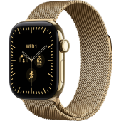 Смарт-часы Apple Watch Series 12 (GPS+Cellular) 46mm Radiant Gold Titanium Case with Radiant Gold Milanese Loop (Золотой)