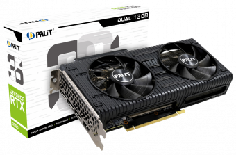 Видеокарта PCI-E Palit GeForce RTX 3060 DUAL 12288MB